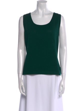 St. John Collection Wool Scoop Neck Top