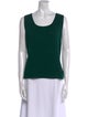 St. John Collection Wool Scoop Neck Top