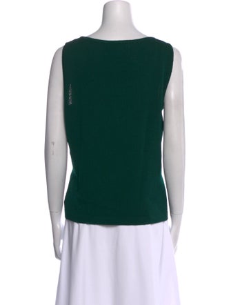 St. John Collection Wool Scoop Neck Top