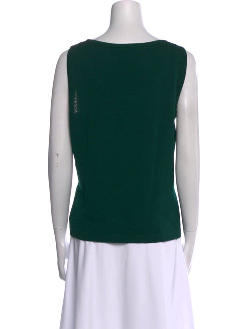 St. John Collection Wool Scoop Neck Top