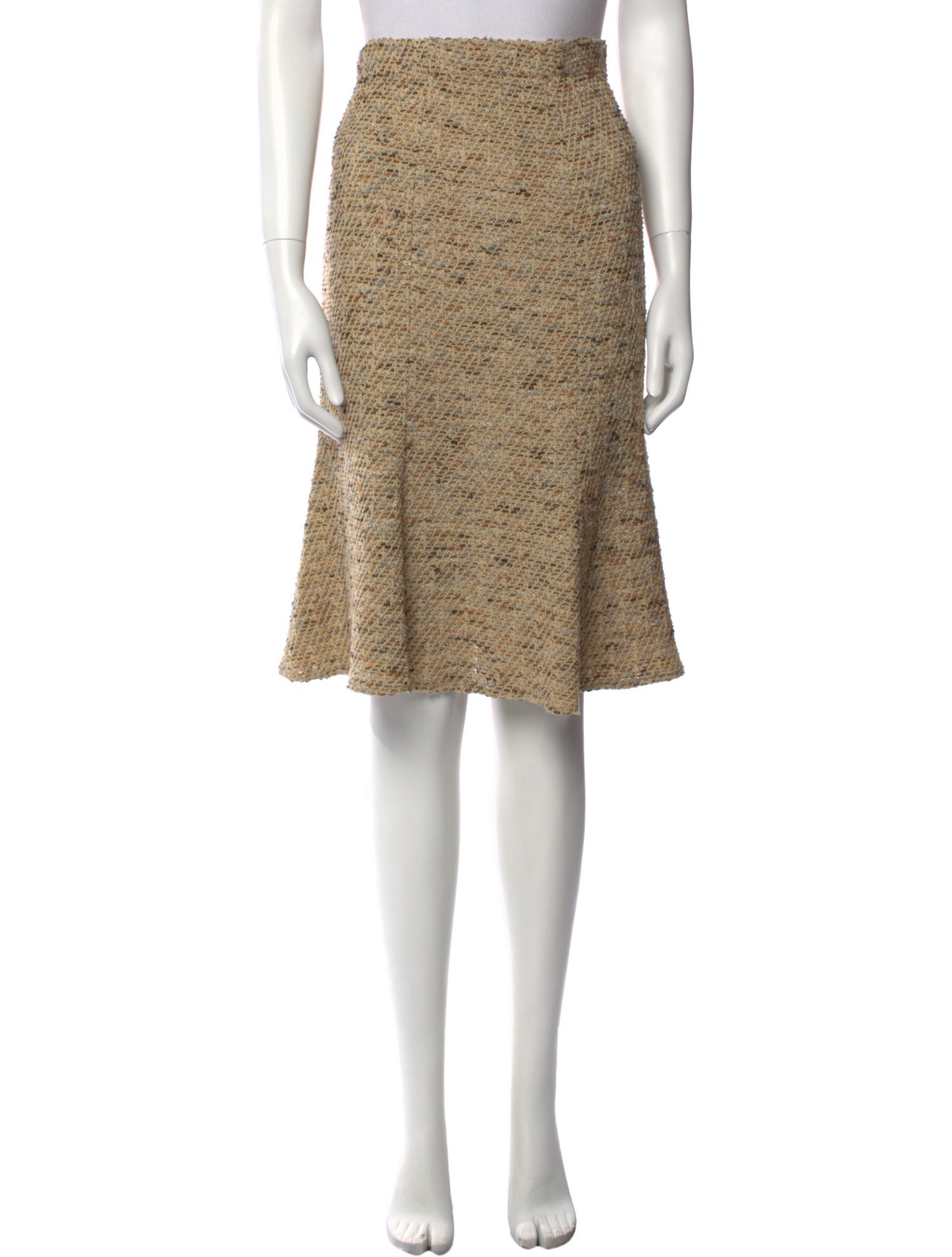 St. John Collection Tweed Pattern Knee-Length Skirt