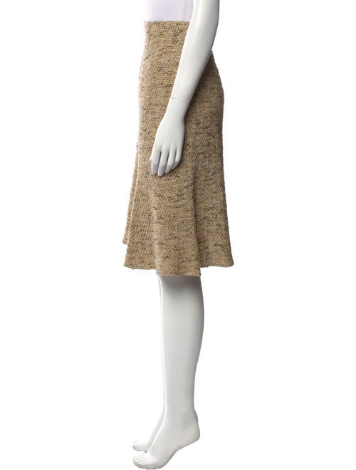 St. John Collection Tweed Pattern Knee-Length Skirt