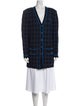 St. John Collection Plaid Print V-Neck Sweater