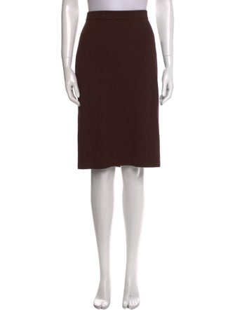 St. John Collection Wool Knee-Length Skirt