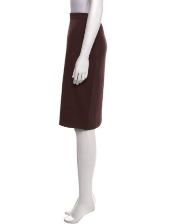 St. John Collection Wool Knee-Length Skirt