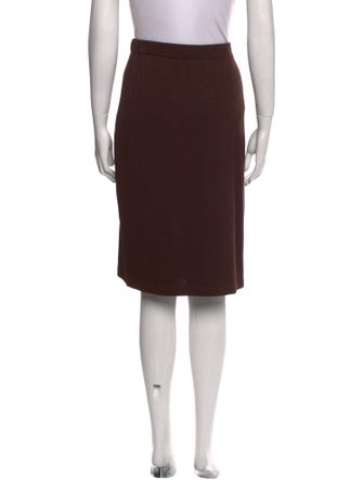 St. John Collection Wool Knee-Length Skirt