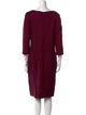 St. John Collection Wool Knee-Length Dress
