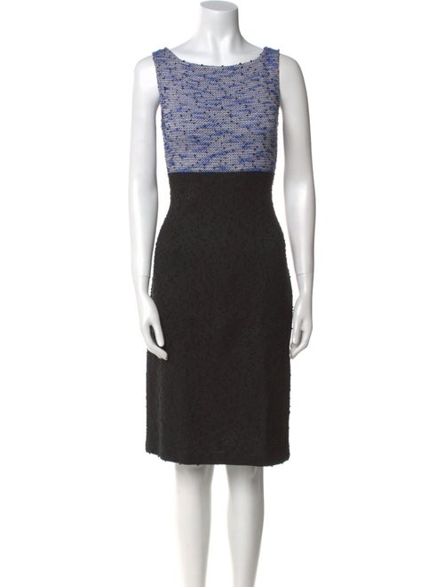 St. John Collection Lace Pattern Knee-Length Dress