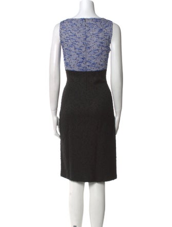 St. John Collection Lace Pattern Knee-Length Dress