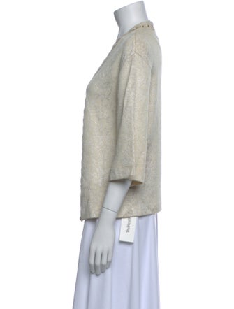 St. John Collection Open Front Sweater