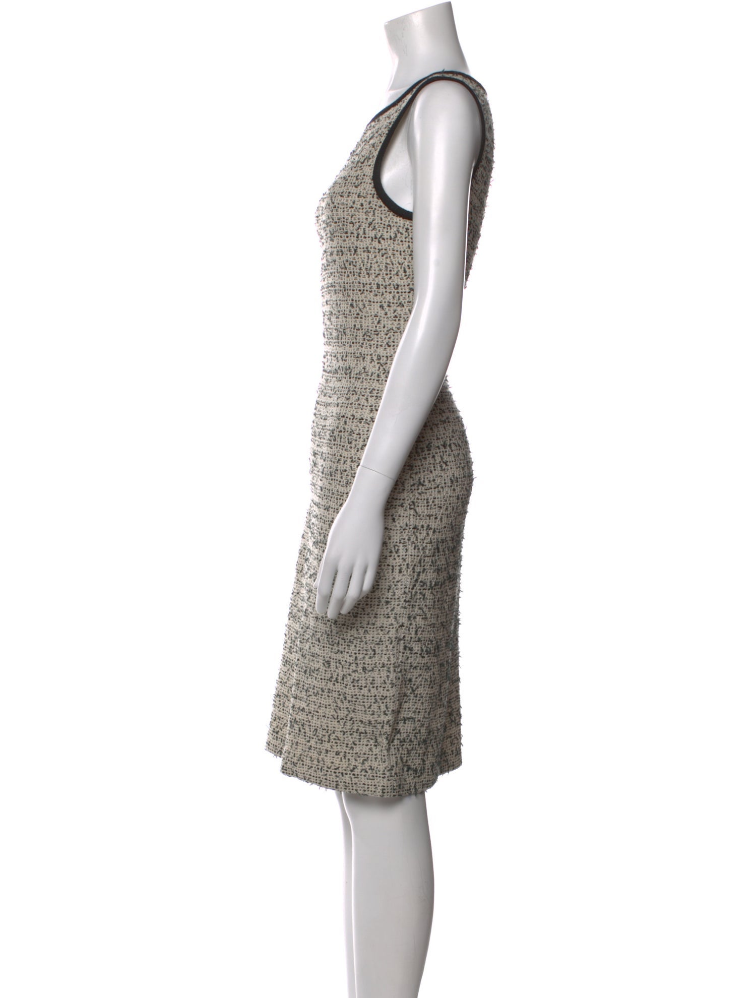 St. John Collection Bateau Neckline Knee-Length Dress