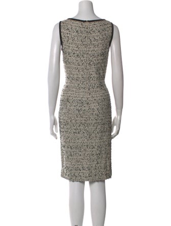 St. John Collection Bateau Neckline Knee-Length Dress