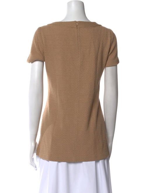 St. John Collection Wool Bateau Neckline T-Shirt