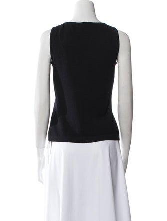 St. John Collection Wool Scoop Neck Top