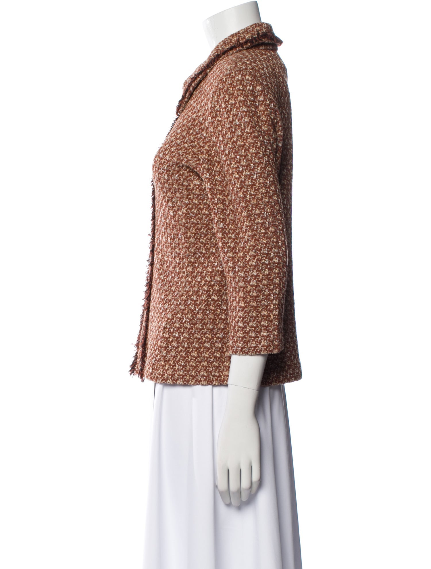 St. John Collection Wool Tweed Pattern Jacket