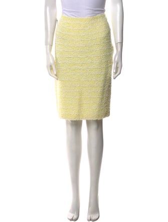 St. John Collection Tweed Pattern Knee-Length Skirt