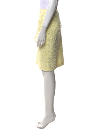 St. John Collection Tweed Pattern Knee-Length Skirt