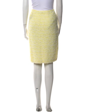 St. John Collection Tweed Pattern Knee-Length Skirt