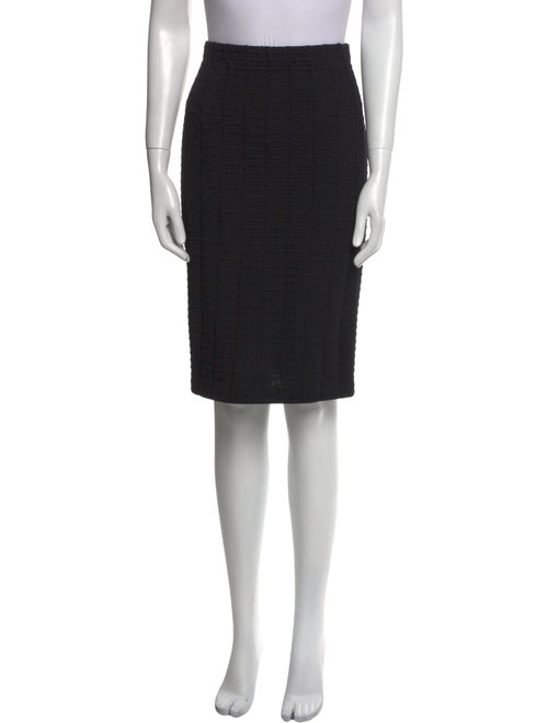 St. John Collection Pleated Accents Knee-Length Skirt