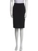 St. John Collection Pleated Accents Knee-Length Skirt