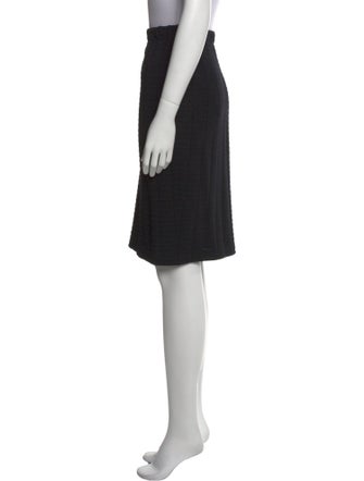 St. John Collection Pleated Accents Knee-Length Skirt