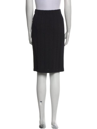 St. John Collection Pleated Accents Knee-Length Skirt