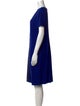 St. John Collection Scoop Neck Knee-Length Dress