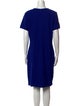St. John Collection Scoop Neck Knee-Length Dress