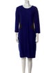 St. John Collection Crew Neck Knee-Length Dress