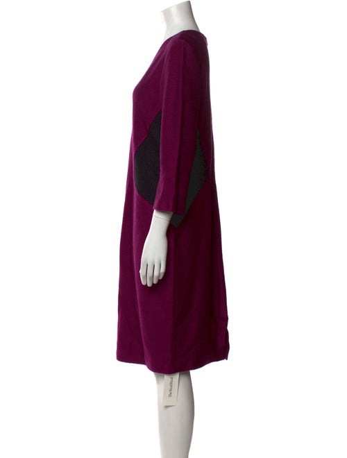 St. John Collection Crew Neck Knee-Length Dress