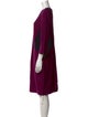 St. John Collection Crew Neck Knee-Length Dress