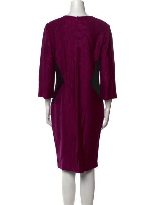 St. John Collection Crew Neck Knee-Length Dress