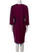 St. John Collection Crew Neck Knee-Length Dress