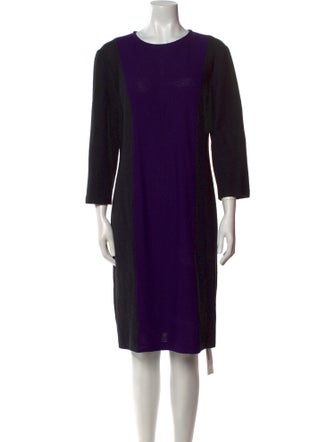 St. John Collection Wool Knee-Length Dress