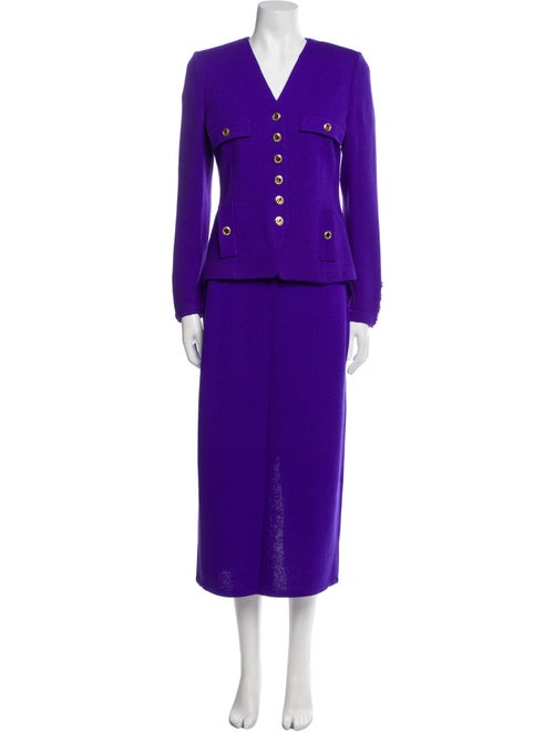 St. John Collection Wool Skirt Suit