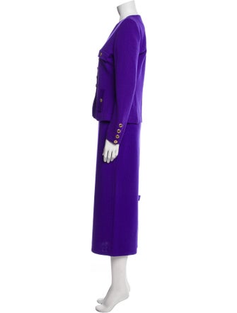 St. John Collection Wool Skirt Suit
