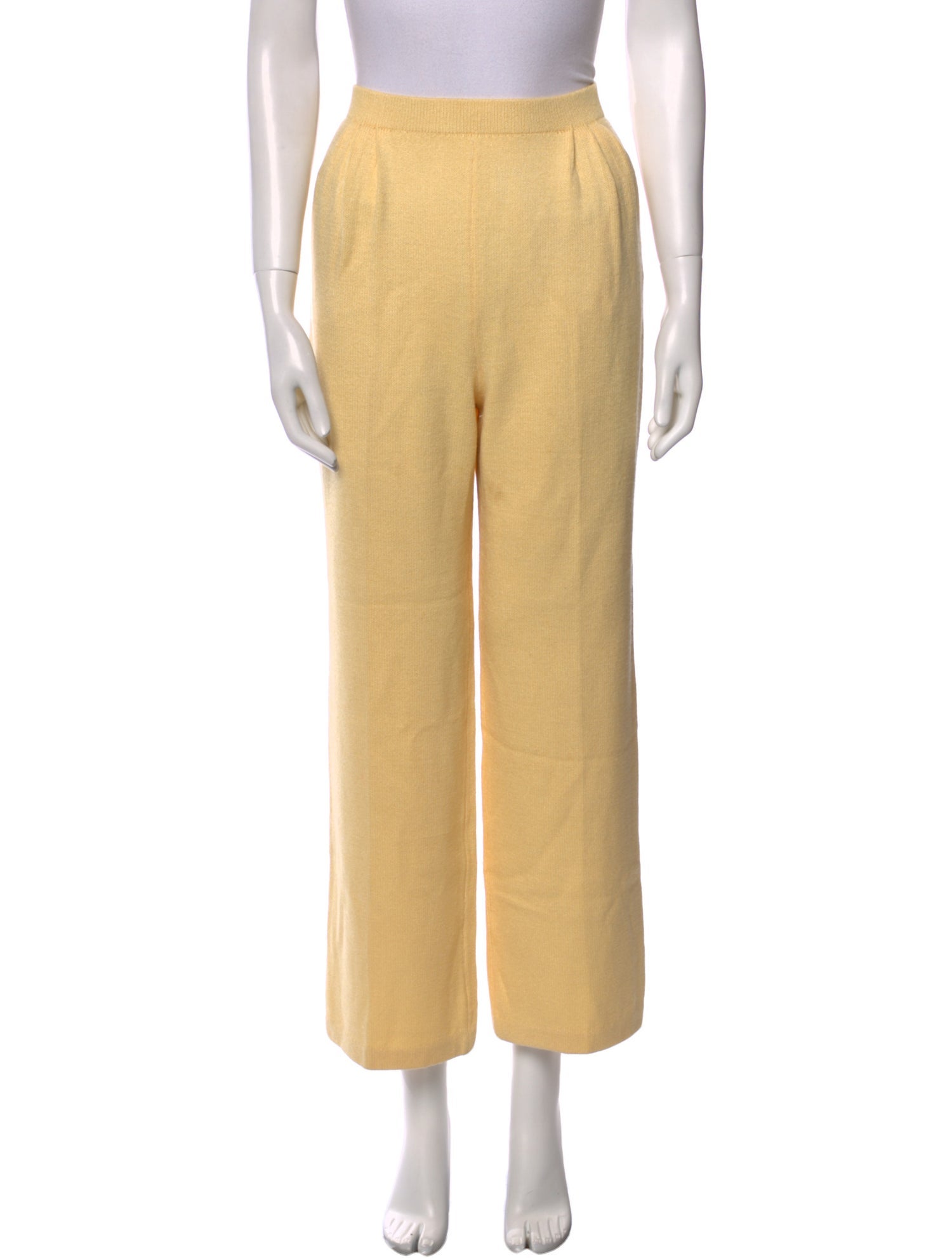 St. John Collection Wool Wide Leg Pants