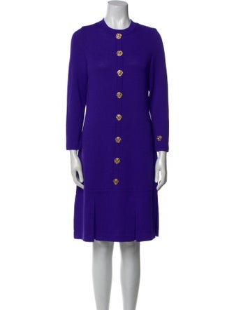 St. John Collection Crew Neck Long Dress