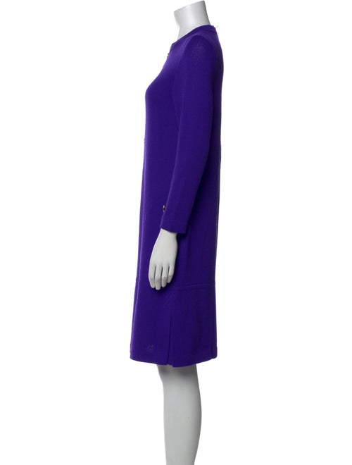 St. John Collection Crew Neck Long Dress