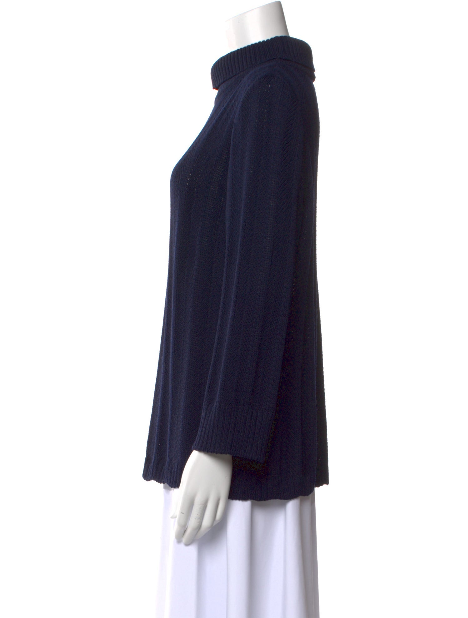 St. John Collection Turtleneck Long Sleeve Blouse