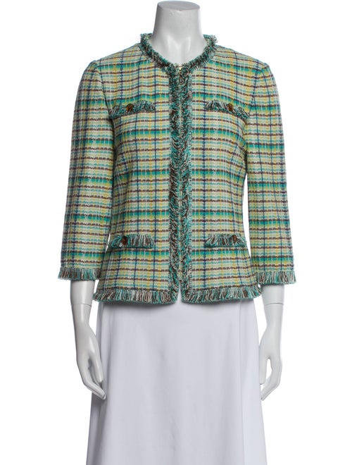 St. John Collection Wool Tweed Pattern Evening Jacket