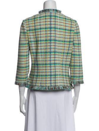 St. John Collection Wool Tweed Pattern Evening Jacket