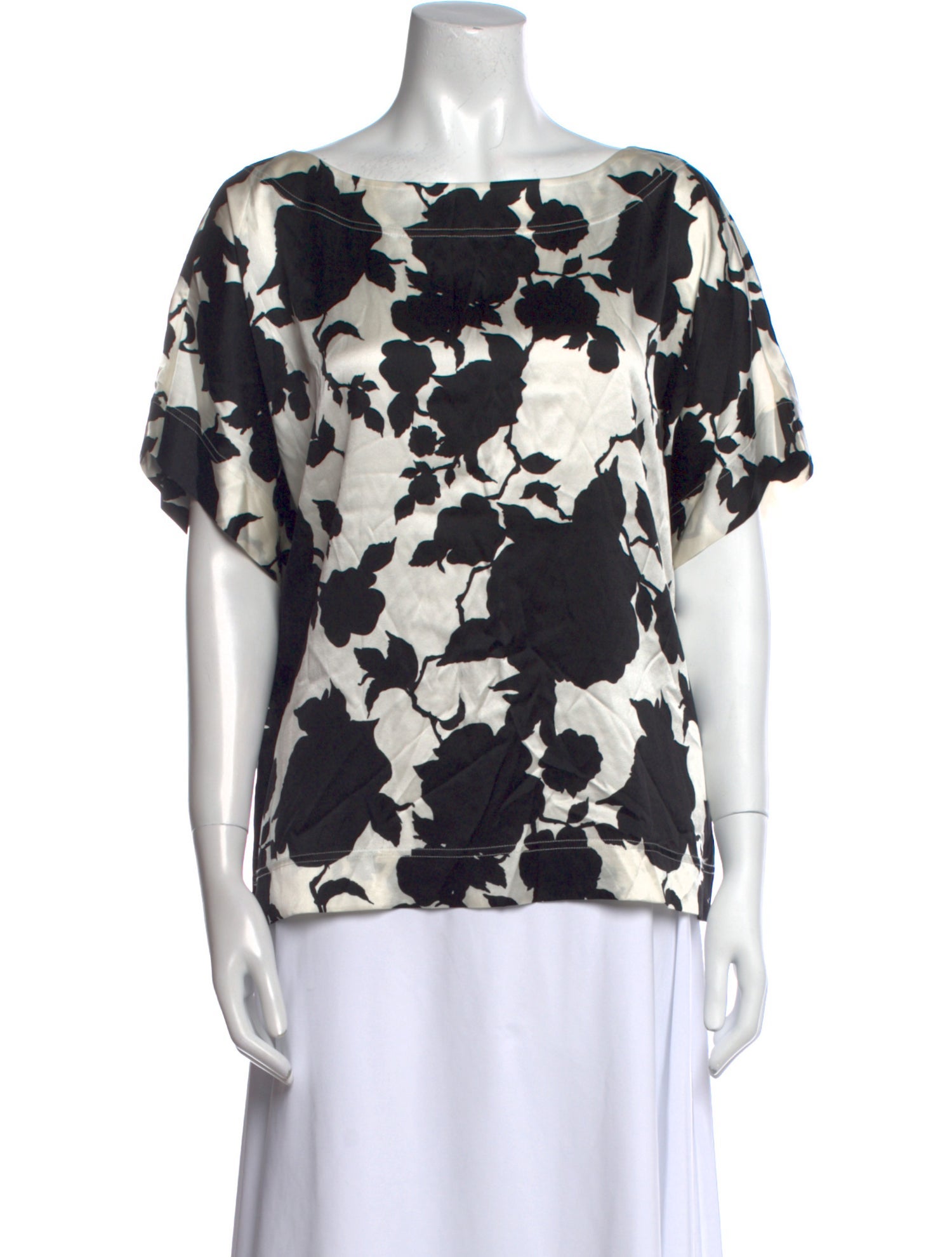 St. John Collection Silk Printed Blouse