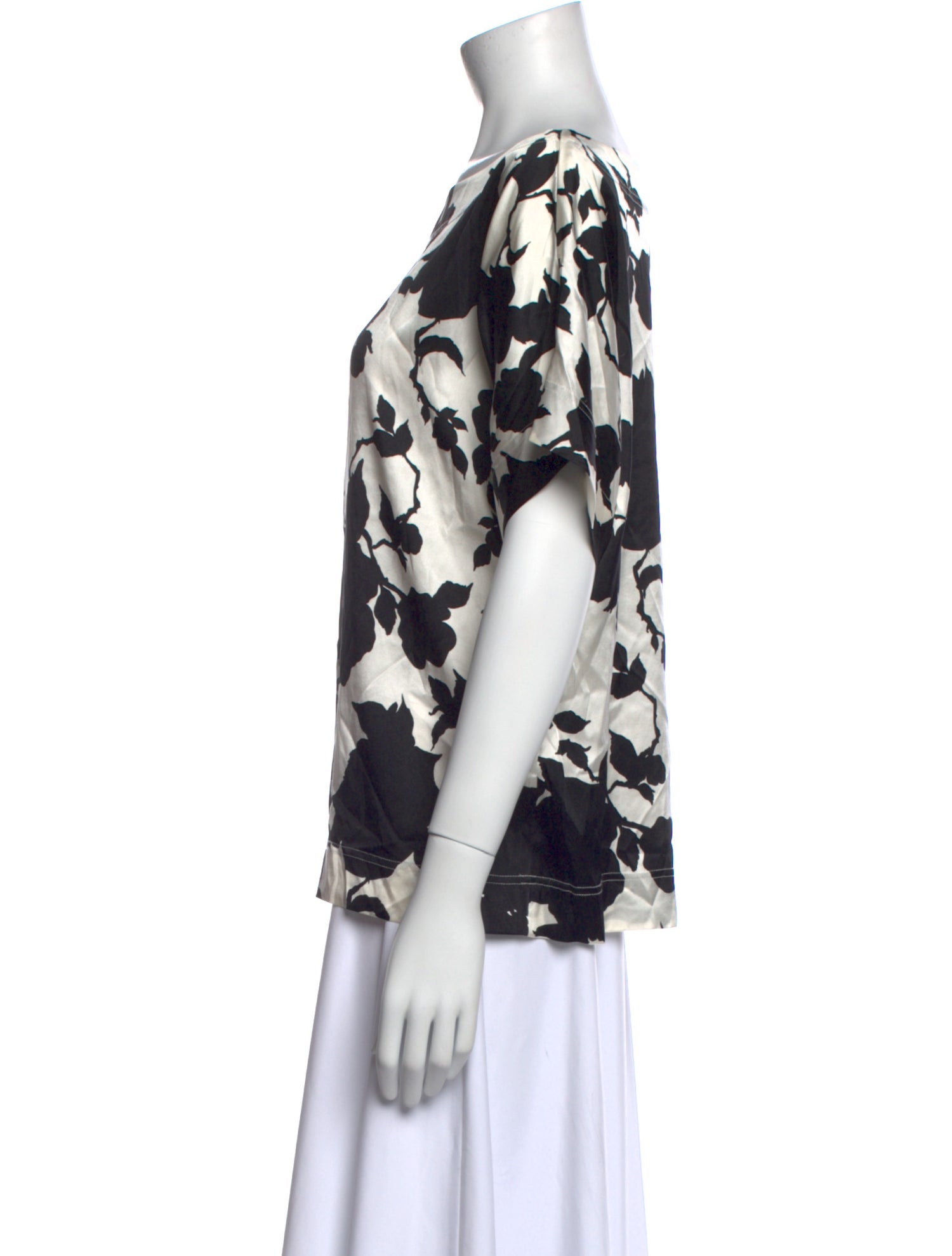 St. John Collection Silk Printed Blouse