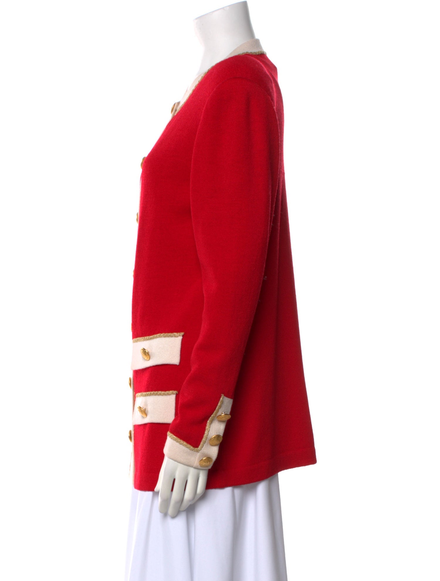 St. John Collection Printed Crew Neck Sweater