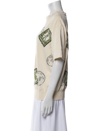 St. John Collection Wool Printed Sweater