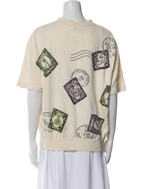 St. John Collection Wool Printed Sweater