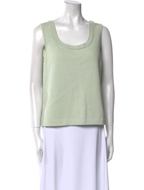 St. John Collection Wool Scoop Neck Top