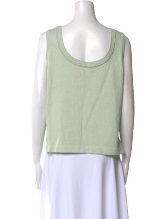 St. John Collection Wool Scoop Neck Top