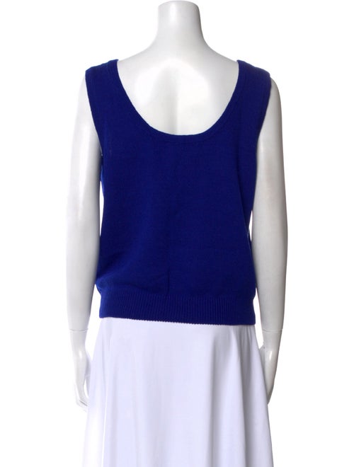 St. John Collection Wool Scoop Neck Top
